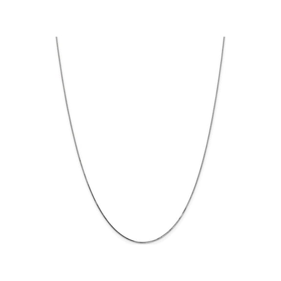 Gem & Harmony 14K White Gold Box Chain Necklace 18 inches (.700 mm) for Men