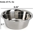 4-Pack Stainless Steel Dog Bowl, Metal Food and Water Dish for Large Medium Small Dog, Elevated Stand, Kitten, Puppy