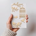 thumbnail image 4 of 2PCS Bird Laser Cut Chipboard Embellishments 5.7x6 Inch Wooden Branch Leaf Craft Shape Birdcage Silhouette Cutouts for DIY Card Making and Scrapbooking, 4 of 9