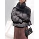 thumbnail image 3 of Chaqueta de invierno 2024 para mujer, nueva chaqueta de estilo chino con cuello de plumón de pato blanco corto, nueva chaqueta acolchada con hebilla de cuerno de vaca china, 3 of 4