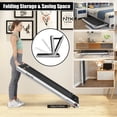 thumbnail image 6 of Gymax 2 in 1 Folding Treadmill 2.25HP Running Machine w/ Dual Display Silver, 6 of 9