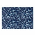 thumbnail image 1 of Navy Cutting Board, Folk Chinese Design Inspired Floral Swirls Classic Image, Decorative Tempered Glass Cutting and Serving Board, Small Size, Royal and Sky Blue, by Ambesonne, 1 of 1