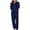 Navy, variant on Long Sleeve Half Zip Sweatsuits Women 2 Piece Outfit Fall Casual Sweatshirt Sweatpants Lounge Set Tracksuit Purple 2(XS)