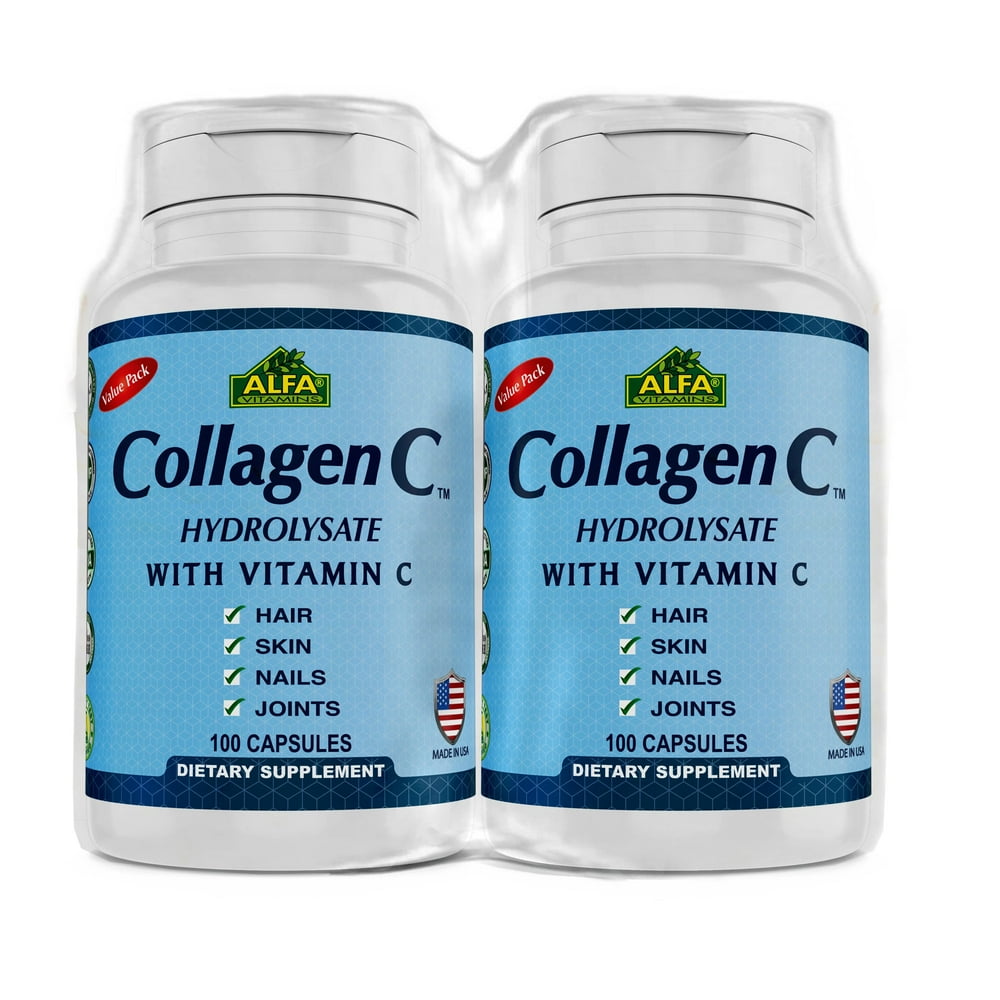Alfa Vitamins Collagen C Hydrolysate with Vitamin C 100 capsules