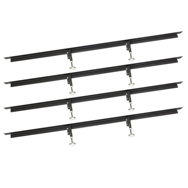 Glideaway Heavy Duty Low Profile Center, Queen Size Hook On Bed Frame Rails With 3 Cross Beams Legs