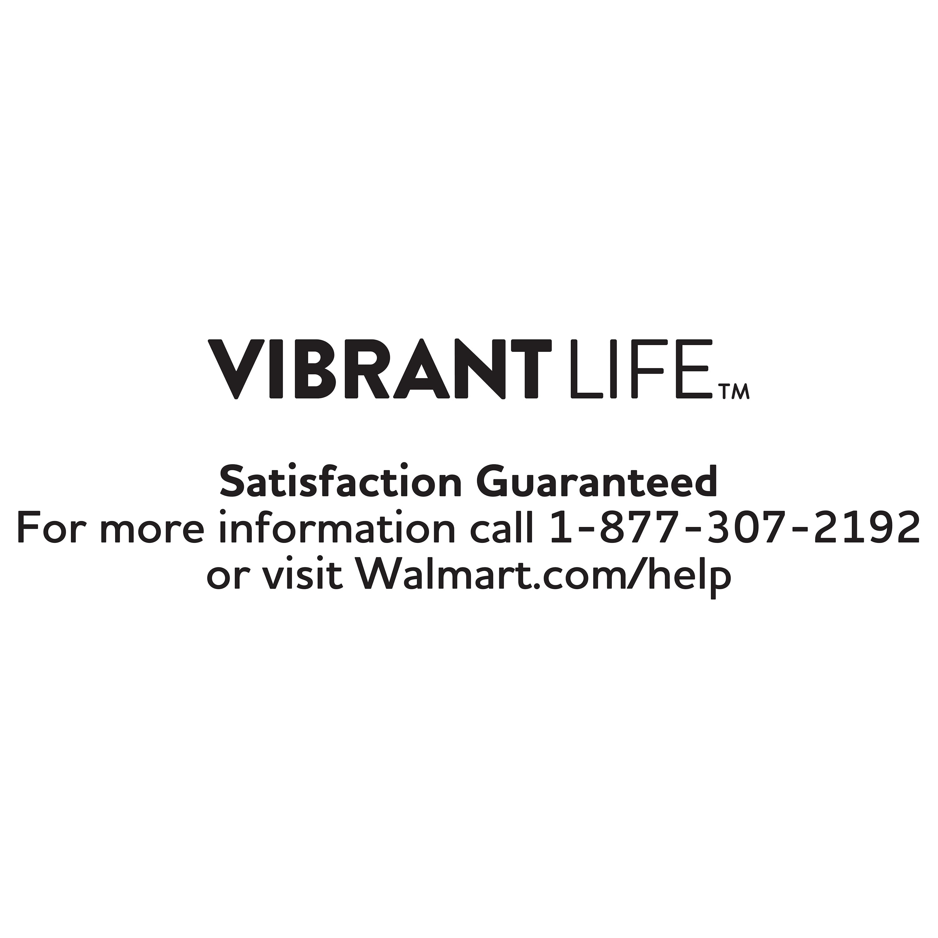 Vibrant Life Medium Round Corner Sofa Style Dog Bed, Tan, 25" x 35"