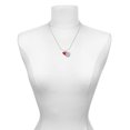 thumbnail image 2 of Delight Jewelry Silver-tone 3-D Translucent Red Puff Heart - Engraved Congrats Class of 2026 Charm Necklace, 18", 2 of 4