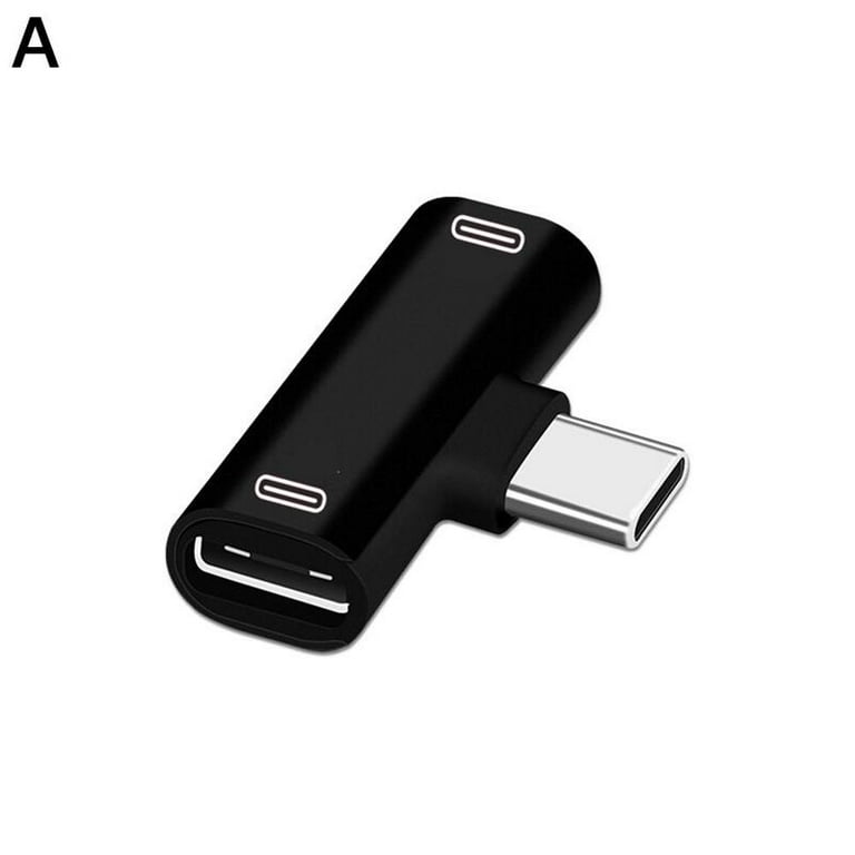 Double USB C à Type C adaptateur USB Type C charge + convertisseur