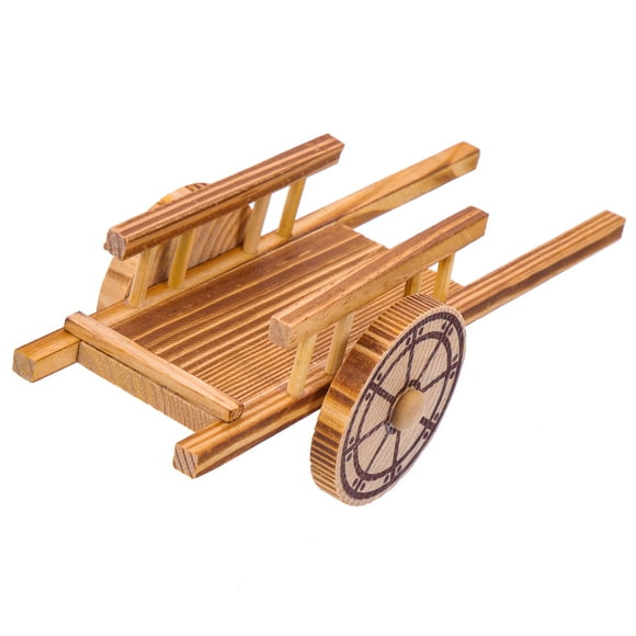 MasteelfCA Pretend Farm Trolley Model Small Farm Cart Model Tiny Cart Model Miniature Trolley Model