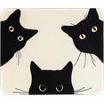 thumbnail image 1 of Funny Mouse pad Square Cute Mouse Mat for Wireless Mouse Small Office Computer Mousepad for Desk Mat Laptop with Non-Slip Rubber Base (Three-Cats), 1 of 7