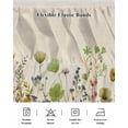 thumbnail image 5 of Sage Green Yellow Spring Floral Wrap Around Bed Skirts for Queen Bed 18" Drop,Bed Skirt with Adjustable Elastic Belt Dust Ruffle Bed Valance Watercolor Botanical Summer Flowers Bed Frame Cover, 5 of 7