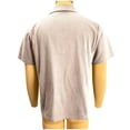 thumbnail image 5 of LpwkSSA Men Casual Round Neck Printing Pullover Fitness Sports Shorts Sleeves T Shirt Blouse Beige XL, 5 of 7