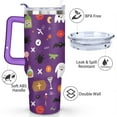 thumbnail image 3 of Halloween Pumpkin Tumbler Happy Halloween Insulated Coffee Mug with Straw,Thermal with Lids for Hot and Cold Drinks for School Camping 40 oz Spooky Mug, 3 of 7