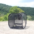 thumbnail image 3 of Slhenay Insect and Butterfly Habitat Cage Terrarium Foldable Portable Net Box Screen Incubator Plant Growing Clear Observation with Zipper Door 30x30x30cm, 3 of 5