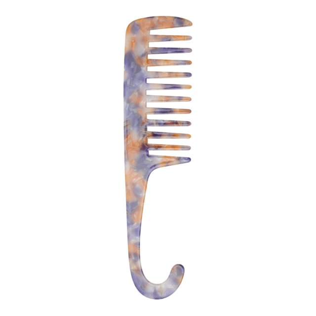 Ofertas Únicas 1 Pc Peine de Dientes Anchos Portátil de Moda Azul Hoja de Acetato