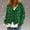 Green, variant on Crunowin Women Cardigan Sweater, Heart Printed Hoodless Long Sleeve V Neck Fashion Outwear Black L