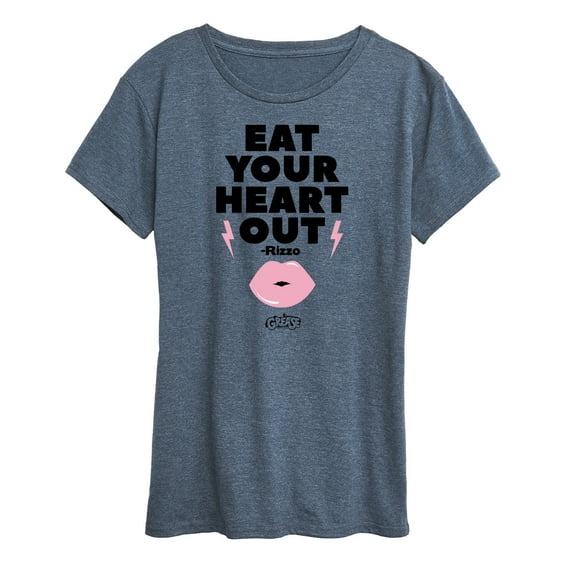 Grease - Eat Your Heart Out - Rizzo - Kiss Lips - Women's Short Sleeve Graphic T-Shirt