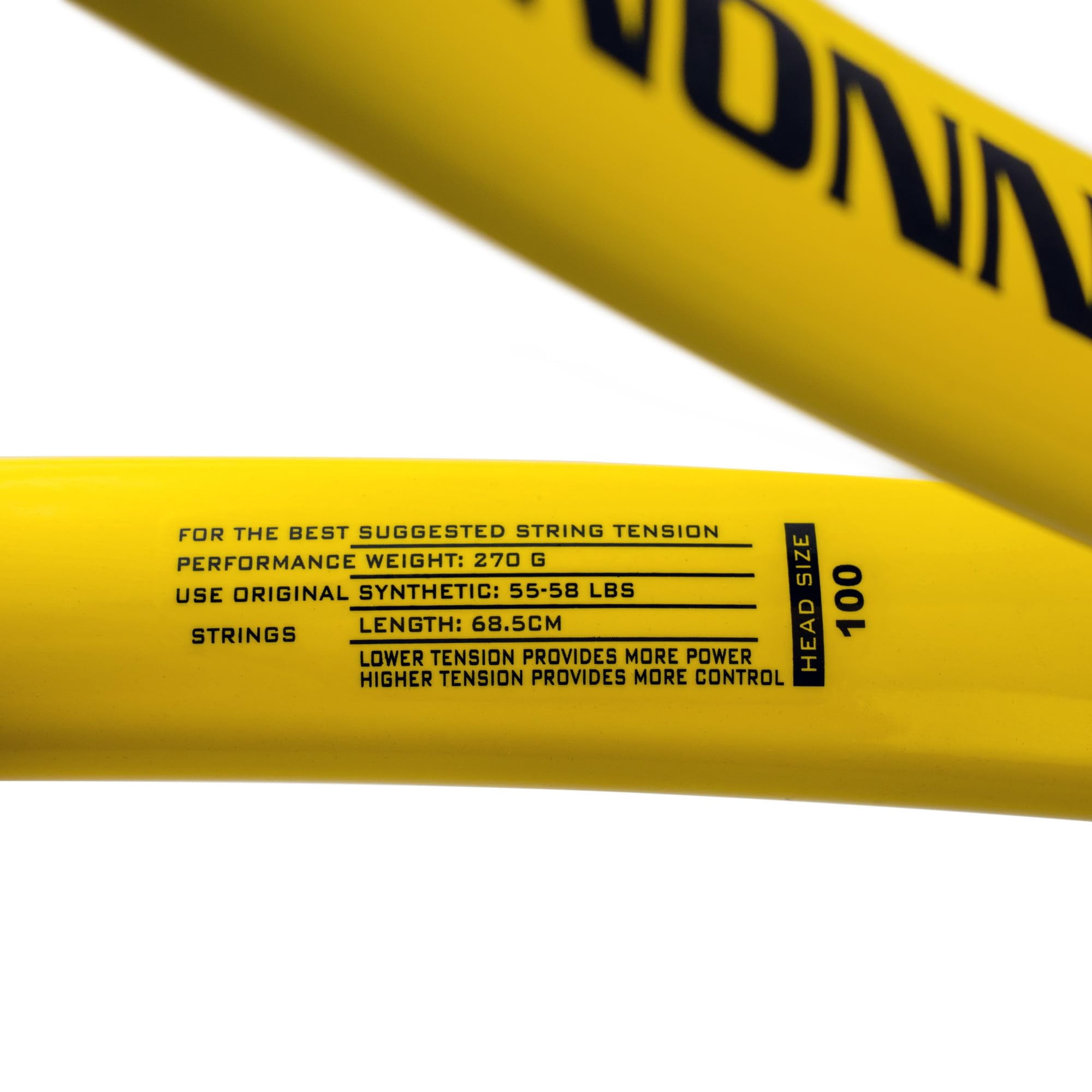 Cannon Sports 27 Inch Adult Tennis Racket – Pre-Strung 100 Square Inch Head - Lightweight Durable Frame for Enhanced Power & Control - Suitable for Beginners & Intermediate Players (4 3/8 inches)
