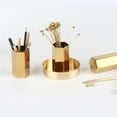 thumbnail image 5 of Pencil Cup Holder Desk Organizer Gold Pen Pot Pen Holder Container Desktop Stationery Organizer, 5 of 6