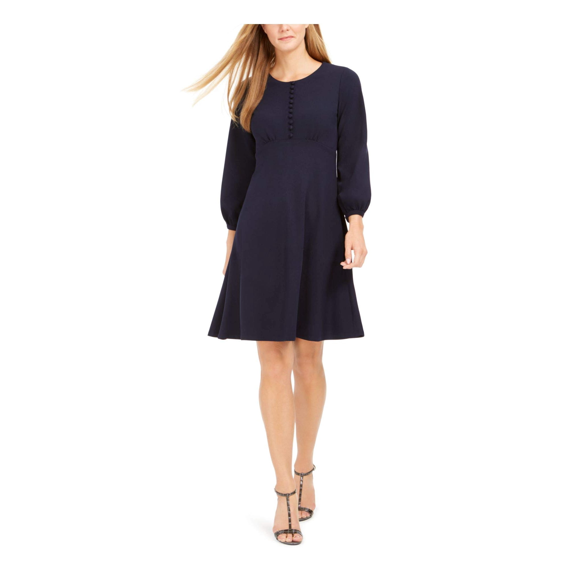 Calvin Klein Women's Button-Front A-Line Dress (4, Indigo) | Walmart Canada