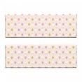 thumbnail image 2 of Easter Bench Cushion Set of 2, Cartoon Style Pattern with Bunny Faces and Egg Silhouettes, Standard Size Foam Pad and Decorative Cover, Pale Pink Orange, by Ambesonne, 2 of 4