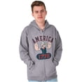 thumbnail image 5 of Popeye The Sailor Man America 1776 Zip Up Hoodie Men's Women's Brisco Brands X, 5 of 6