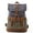 Dark Gray + Army Green, variant on ISMART Vintage Hiking Backpack with Genuine Leather & Waxed Canvas, Lightweight Laptop Daypack for Travel School