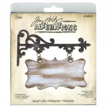 Sizzix Bigz Die By Tim Holtz 5.5"X6"-Hanging Sign, Pk 1, Sizzix