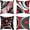 Multi 09, variant on Pack of 4 Cowhide Decorative Throw Pillow Covers, Soft Cow Fur Western Farm Animal Square Cushion Case Set for Couch Sofa Bedroom Living Room, Farmhouse Pillow Cases Pillowcases, 18x18 Inches