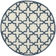 thumbnail image 4 of SAFAVIEH Cambridge Liz Geometric Wool Area Rug, Ivory/Navy, 8' x 10', 4 of 10
