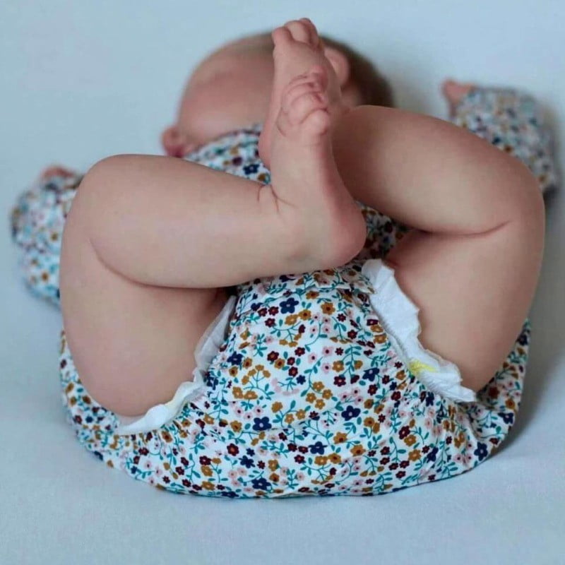 50CM Peaches Soft Body Reborn Sleeping Baby Doll with 3D Skin Multiple Layers Painting with hand rooted Hair Touch Doll