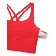 thumbnail image 4 of Sostén CRZ YOGA Sensación Desnuda con Tirantes y Diseño Largo Medio Rojo L, 4 of 4