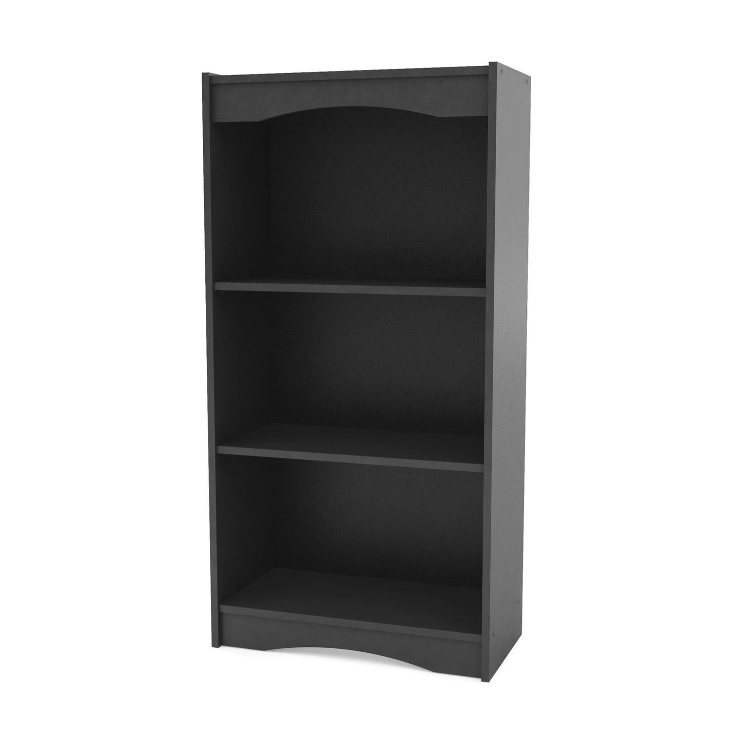 CorLiving Hawthorne Engineered Wood 3 Shelf Adult Bookcase with 2 Adjustable Shelves