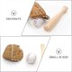 thumbnail image 4 of Small Baseball Bat Miniature Baseball Glove Ball Kit Dolls House Accessories Cylindrical Shape 2 Sets, 4 of 4