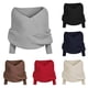 thumbnail image 4 of Bufanda Para Mujer, Chal, Moda De Invierno, Unisex, Cálido, Tejido De Ganchillo, Chal, Capa Con Mangas, 4 of 4