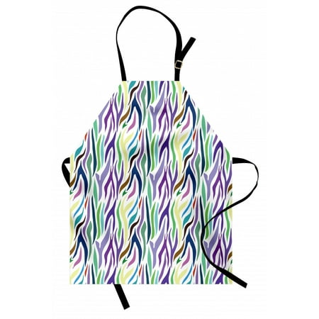 

Abstract Apron African Culture Motifs Oriental Influences Leopard Skin Pattern Colorful Design Unisex Kitchen Bib Apron with Adjustable Neck for Cooking Baking Gardening Multicolor by Ambesonne