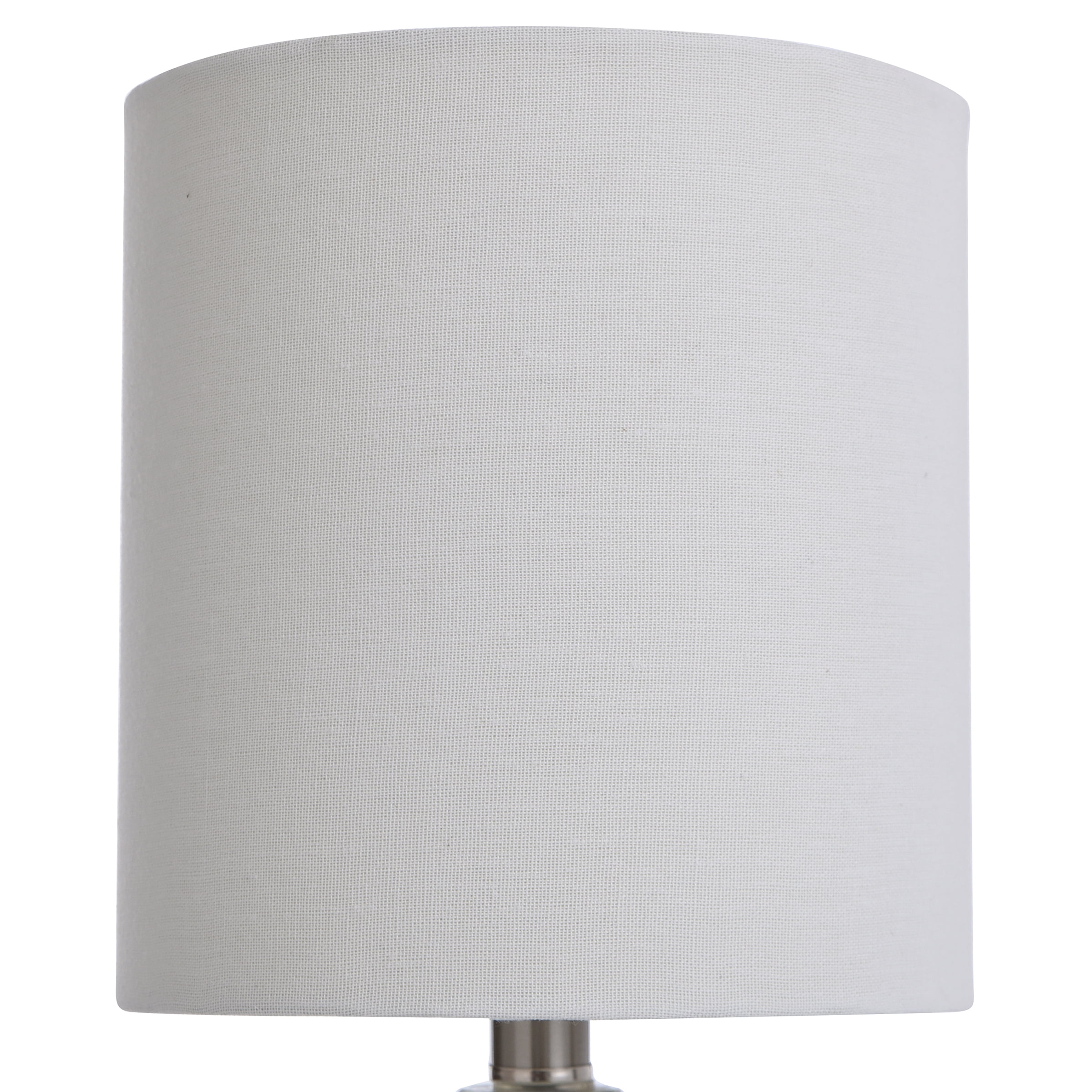 Textured Glass Accent Lamp with an Open Bottom Design - Clear Water