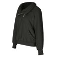 thumbnail image 6 of Fall YUGYXL Winter Clothes for Women Trendy Lapel Fuzzy Fleece Sweatshirt Faux Shearling Zipper Warm Sherpa Pullover Outwear With Pockets Dark Gray,XXL, 6 of 6