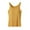 Yellow, variant on Busydd Tank Top for Women Built in Bra Comfy Breathable Solid Color Womens Undershirts Casual Round Neck Sleeveless Women's Tops 2XL