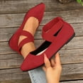 thumbnail image 5 of Xiaoxatg Women's Casual Shoes - Fashion Solid Color Suede Elastic On Comfortable Footwear for Outdoor Activities 7 Wine, 5 of 9