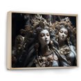 thumbnail image 2 of Designart "Mystical Guardians in Religious Art I" Spiritual Floater Framed Wall Art Living Room, 2 of 7