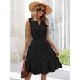 thumbnail image 3 of Summer Dress 2026 A-Line Flows Dresses Sleeveless Casual Sundresses with Pockets, 3 of 15