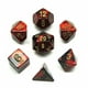 RPG Dice Set of 7 - Gemini Black-Red with Gold – image 1 sur 2