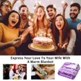 thumbnail image 5 of Wife Blanket Gifts for Wife Birthday Gifts Ideas Valentines Gifts for Her Women Mothers Day Gift Anniversary Wedding Couple Gift From Husband Birthday Party Decorations, 5 of 7