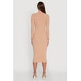 thumbnail image 4 of Womens Long Sleeve Mock Neck Midi Dress, 4 of 4