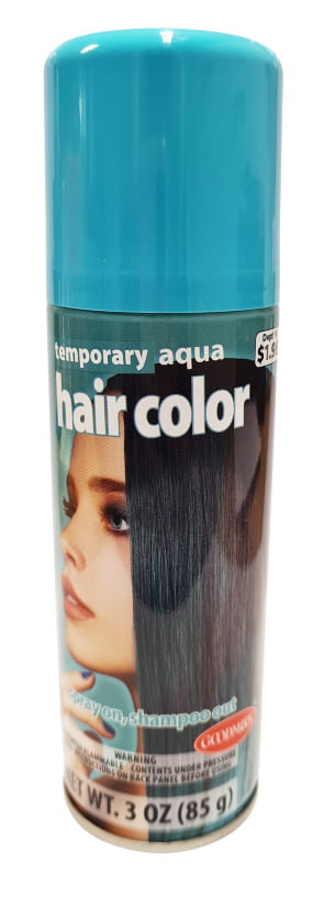 Goodmark Halloween Temporary Hair Color Spray, Aqua, Net Wt. 3oz (85g) is  perfect when you want to create a fun new look. Choose from a variety of  colors (colors sold separately). -