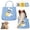 A#008, variant on Paw Peek Bag, Breathable Pet Canvas Shoulder Carrier, Cat Dog Tote, Colorful Animal Shapes Carrying Bag with Head-Out Design Adjustable Neck Small Dog Cat Carrier for Outdoor Use