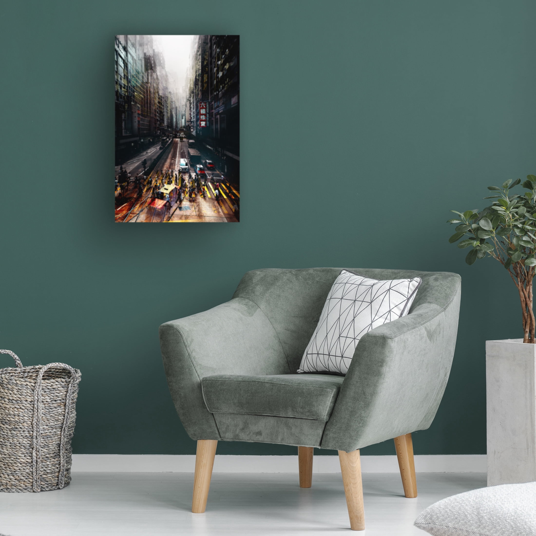 Canvas Wall Art - Carmine Chiriaco 'Streets Of Hong Kong' Wall Art for Living Room, Bedroom, or Office Décor by Trademark Fine Art - 22 x 32 Inches