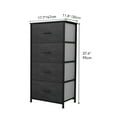 thumbnail image 2 of DEXTRUS 4-Drawer Fabric Dresser for Adults & Teens, Bedroom & Office Storage Chest, Black Gray, 2 of 5