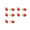 thumbnail image 1 of Guardurnaity 10 piezas collar con colgante de fresa joyería DIY hacer decoración arte encontrar accesorios de artesanía mujer niñas Ropa, zapatos y accesorios Miscelánea S Guardurnaity AP016099-02, 1 of 6